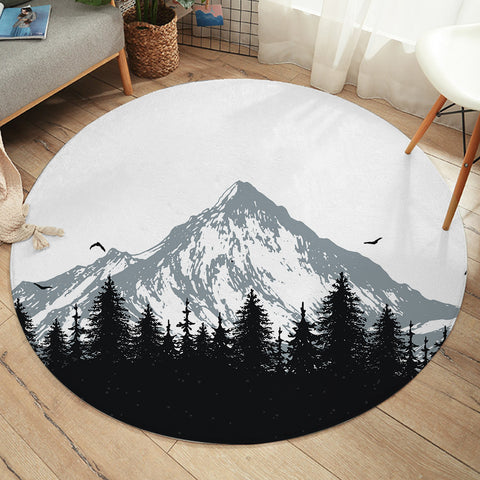Image of Grey Mountain Black Forest SWYD3803 Round Rug