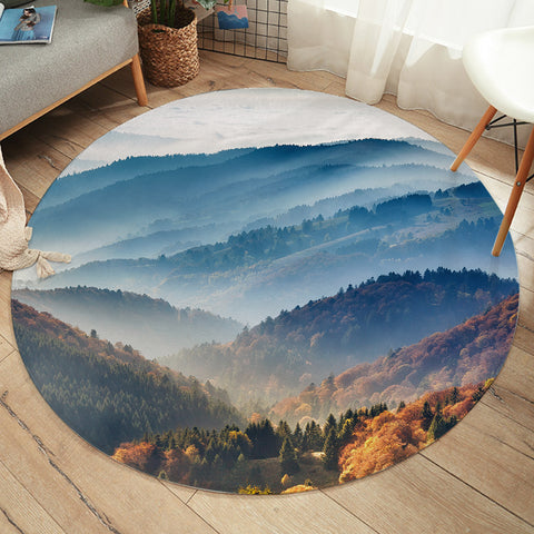 Image of Majestic Montain Landscape  SWYD3813 Round Rug