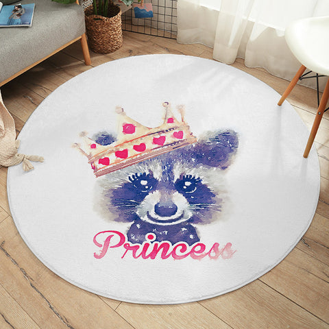 Image of Princess Crown Little Bear SWYD3860 Round Rug