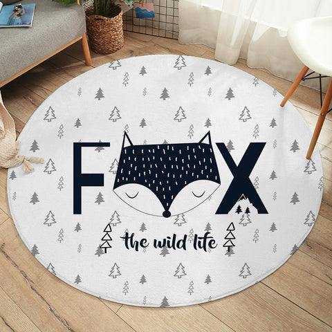Image of The Wild Life Fox SWYD3872 Round Rug