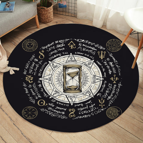 Image of Vintage Hourglass Zodiac SWYD3885 Round Rug
