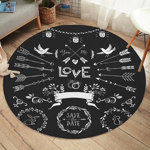 Image of Save The Day For Love SWYD4102 Round Rug