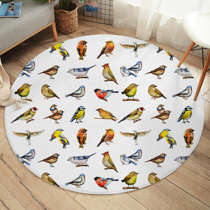 Colorful Bird Collection SWYD4445 Round Rug