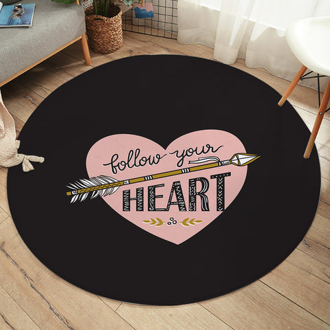 Image of Follow Your Heart - Boho Style SWYD4455 Round Rug