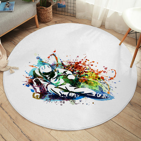 Image of Colorful Spray Skiing SWYD4498 Round Rug