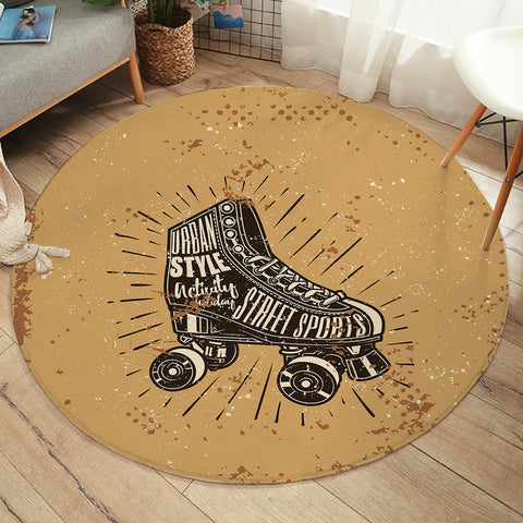 Image of Retro Patin Shoes Urban Style Street Sport  SWYD4522 Round Rug