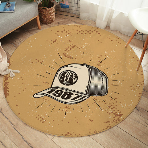 Image of Retro Cap - Free City Style SWYD4525 Round Rug