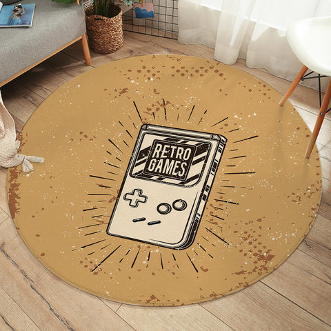 Image of Retro Gameplay Gameboy 1989 SWYD4532 Round Rug