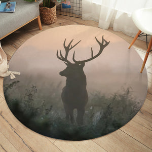 Faded Deer In Forest SWYD4654 Round Rug