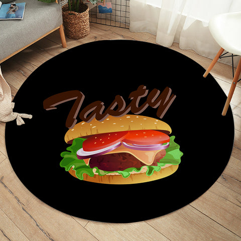 Image of 3D Tasty Hamburger SWYD4747 Round Rug