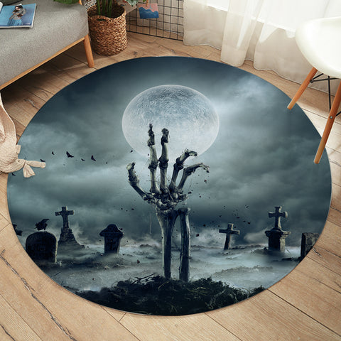 Image of Gothic Dark Dead Moon Night Scene SWYD5171 Round Rug