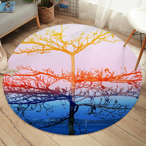 Image of Beautiful Color Big Tree SWYD5454 Round Rug