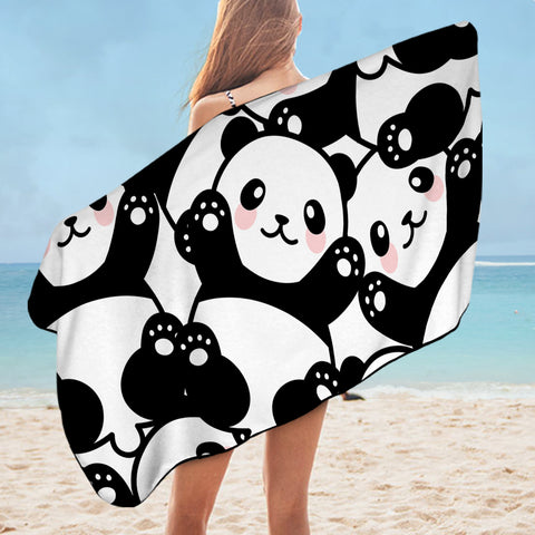 Image of Panda Cubs SWYJ0003 Bath Towel