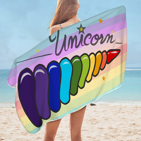 Image of Rainbow Horn SWYJ0012 Bath Towel