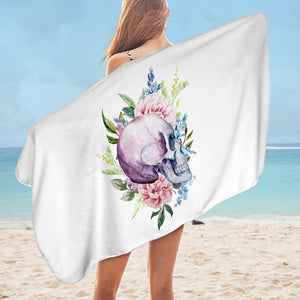 Floral Skull SWYJ0017 Bath Towel