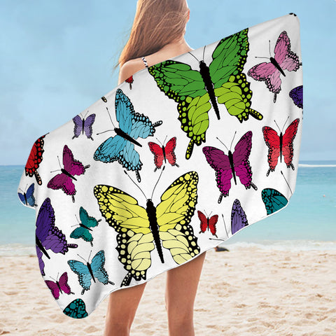 Image of Butterflies SWYJ0023 Bath Towel