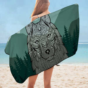 Jungle Wolf SWYJ0024 Bath Towel
