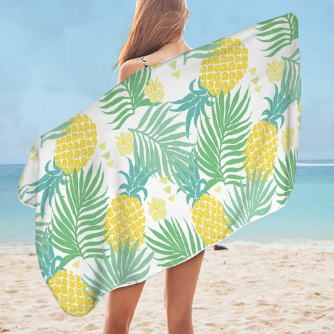 Image of Pineapple Pattern SWYJ0287 Bath Towel