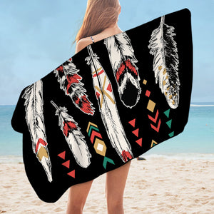 Tribal Feathers SWYJ0448 Bath Towel