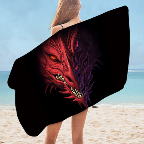 Image of Demonic Dragon SWYJ0463 Bath Towel
