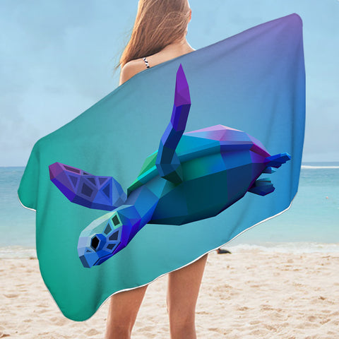 Image of 3D Turtle SWYJ0538 Bath Towel