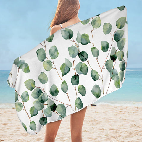 Image of Delicate Branches SWYJ0632 Bath Towel