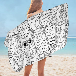 Owl Party SWYJ0660 Bath Towel
