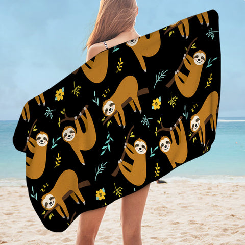 Image of Sloth Spa SWYJ754 Bath Towel