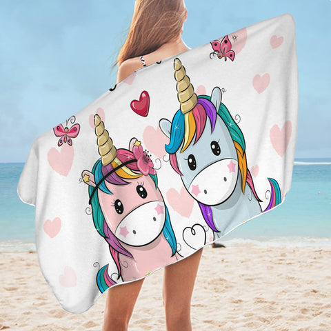Image of Cute Unicorns SWYJ0845 Bath Towel