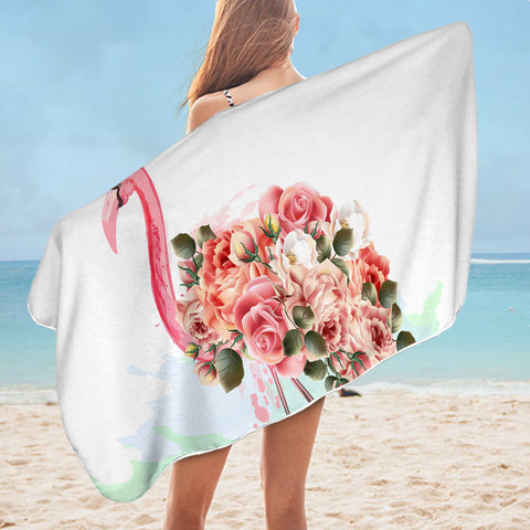 Image of Rosy Flamingo SWYJ0870 Bath Towel