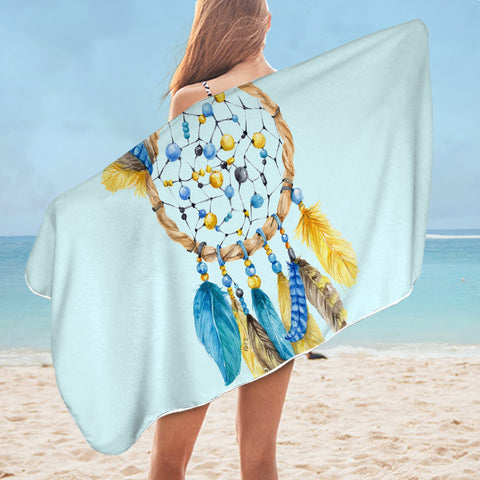 Image of Feather Dream Catcher SWYJ1124 Bath Towel