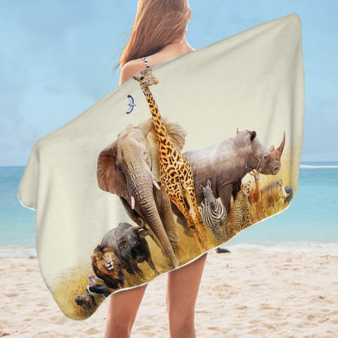 Image of Africa Animals SWYJ1296 Bath Towel
