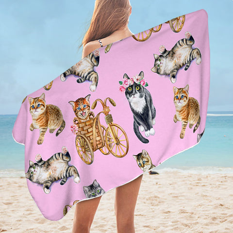Image of Cute Kitties SWYJ1298 Bath Towel