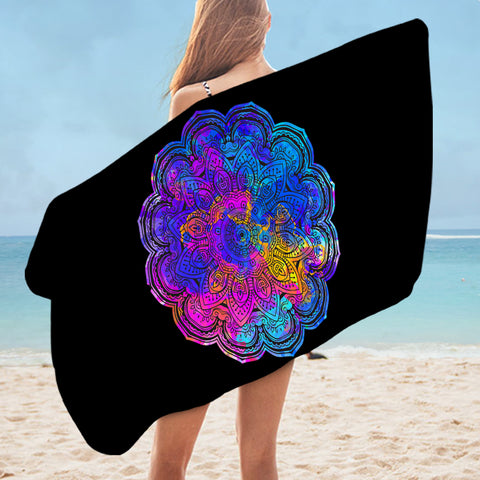 Image of Colored Mandala SWYJ1540 Bath Towel