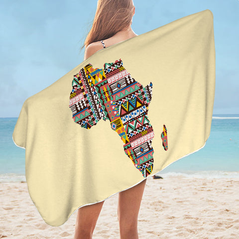 Image of Africa Continent SWYJ1559 Bath Towel