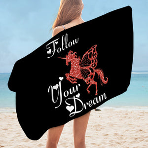 Follow Your Dream - Unicorn SWYJ3313 Bath Towel