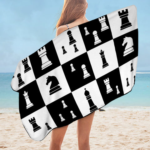 Image of Chess Flat SWYJ3470 Bath Towel