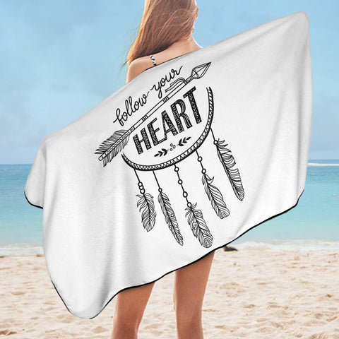 Image of Follow Your Heart Dreamcatcher  SWYJ3608 Bath Towel