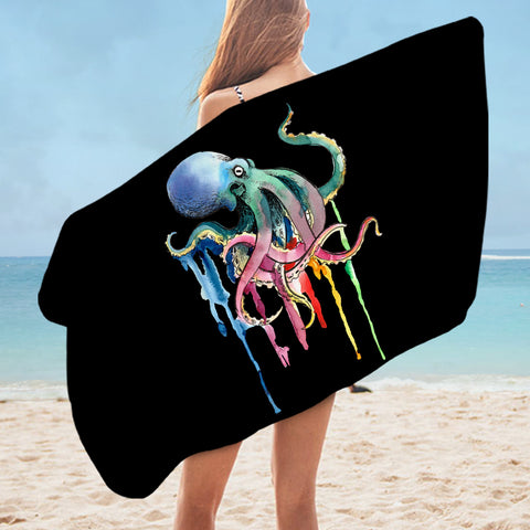 Image of Funny Colorful Octopus SWYJ3609 Bath Towel