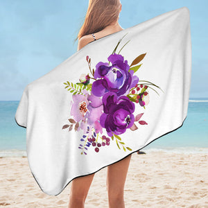 Purple Flower SWYJ3615 Bath Towel