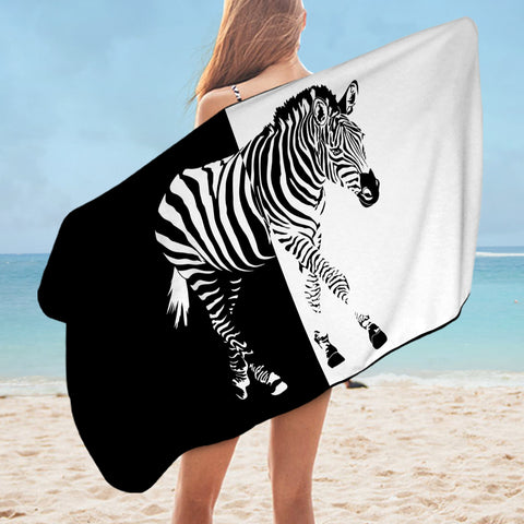 Image of B&W Zebra SWYJ3648 Bath Towel