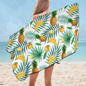 Tropical Pineapple & Bananas SWYJ3677 Bath Towel
