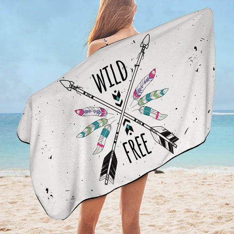 Image of Wild - Free & Arrows SWYJ3679 Bath Towel