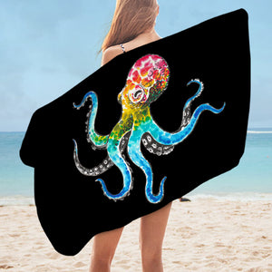 Multicolor Dot Octopus SWYJ3696 Bath Towel