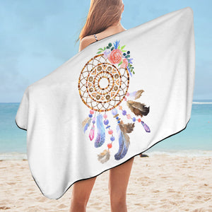 Pastel Floral Dreamcatcher SWYJ3701 Bath Towel