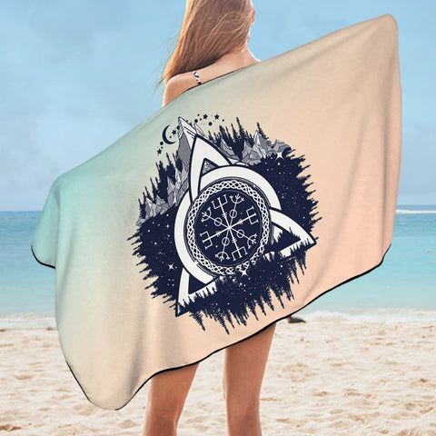 Image of Triangle Zodiac Forest SWYJ3765 Bath Towel