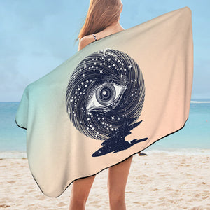 Eyes Storm Night Universe SWYJ3766 Bath Towel