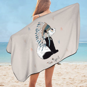 Free Spirit - Bohemian Panda SWYJ3816 Bath Towel