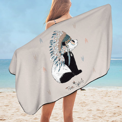 Image of Free Spirit - Bohemian Panda SWYJ3816 Bath Towel