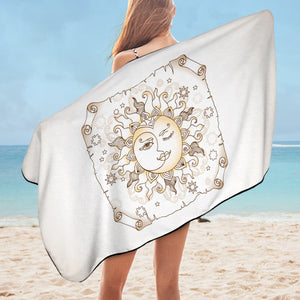 Vintage Sun Face Craft SWYJ3862 Bath Towel